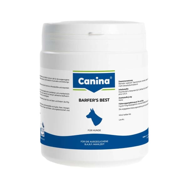 CANINA BARFER`S BEST papildbarība suņiem 100% dabiskas Minerālvielas, vitamīni 500g